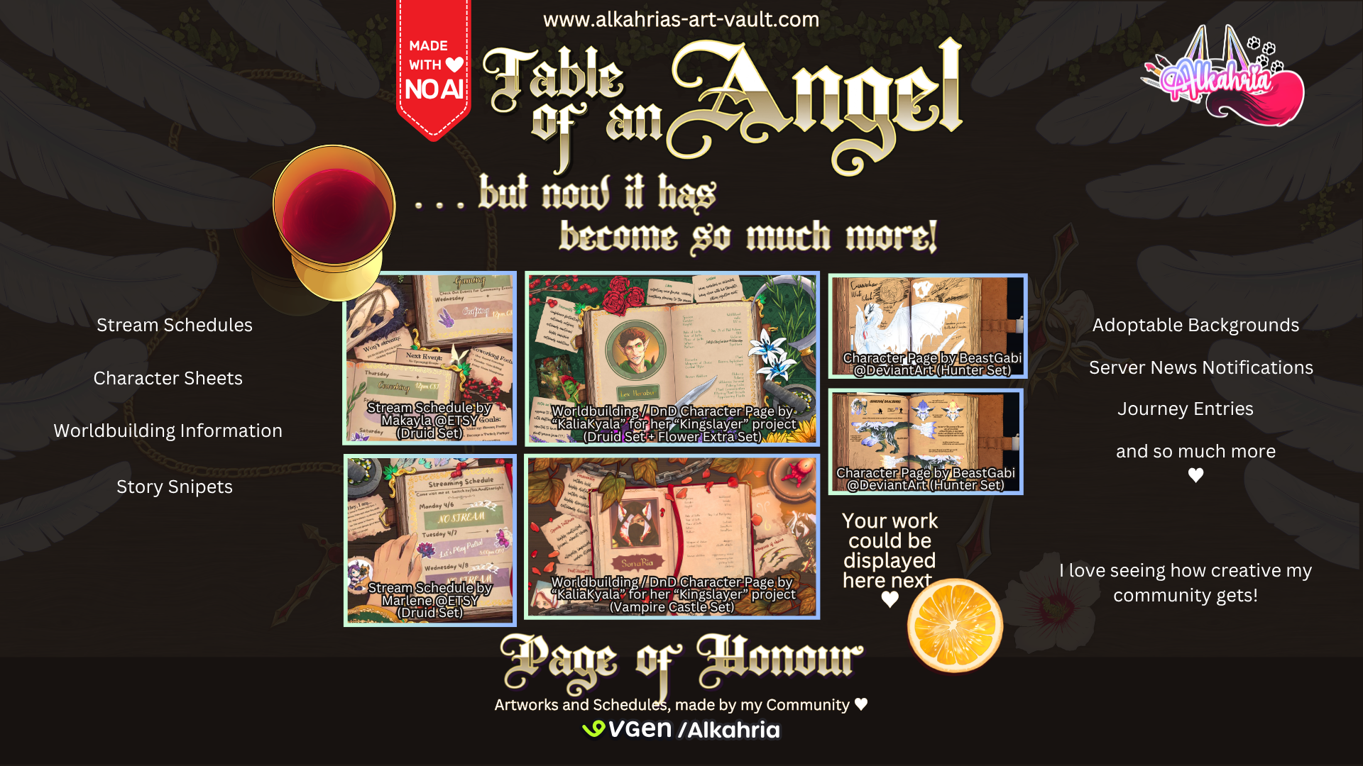 TABLE of an ANGEL - inspired by christianity, infused with fantasy - Art Asset Pack [40+ Assets in 3 Canva Templates] (Kopie)