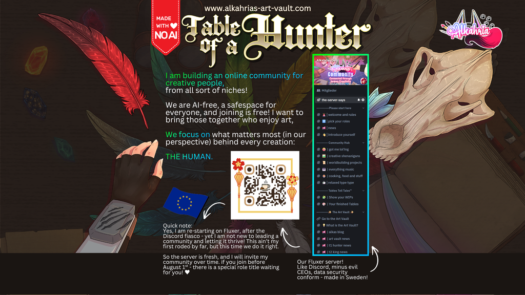 TABLE of a HUNTER – Monster Hunter X The Witcher Aesthetic [40+ Assets in 3 Canva Templates]