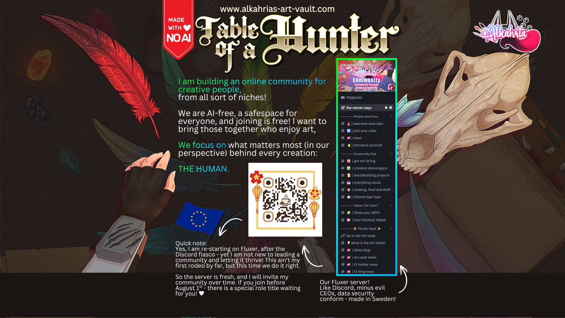 TABLE of a HUNTER – Monster Hunter X The Witcher Aesthetic [40+ Assets in 3 Canva Templates]