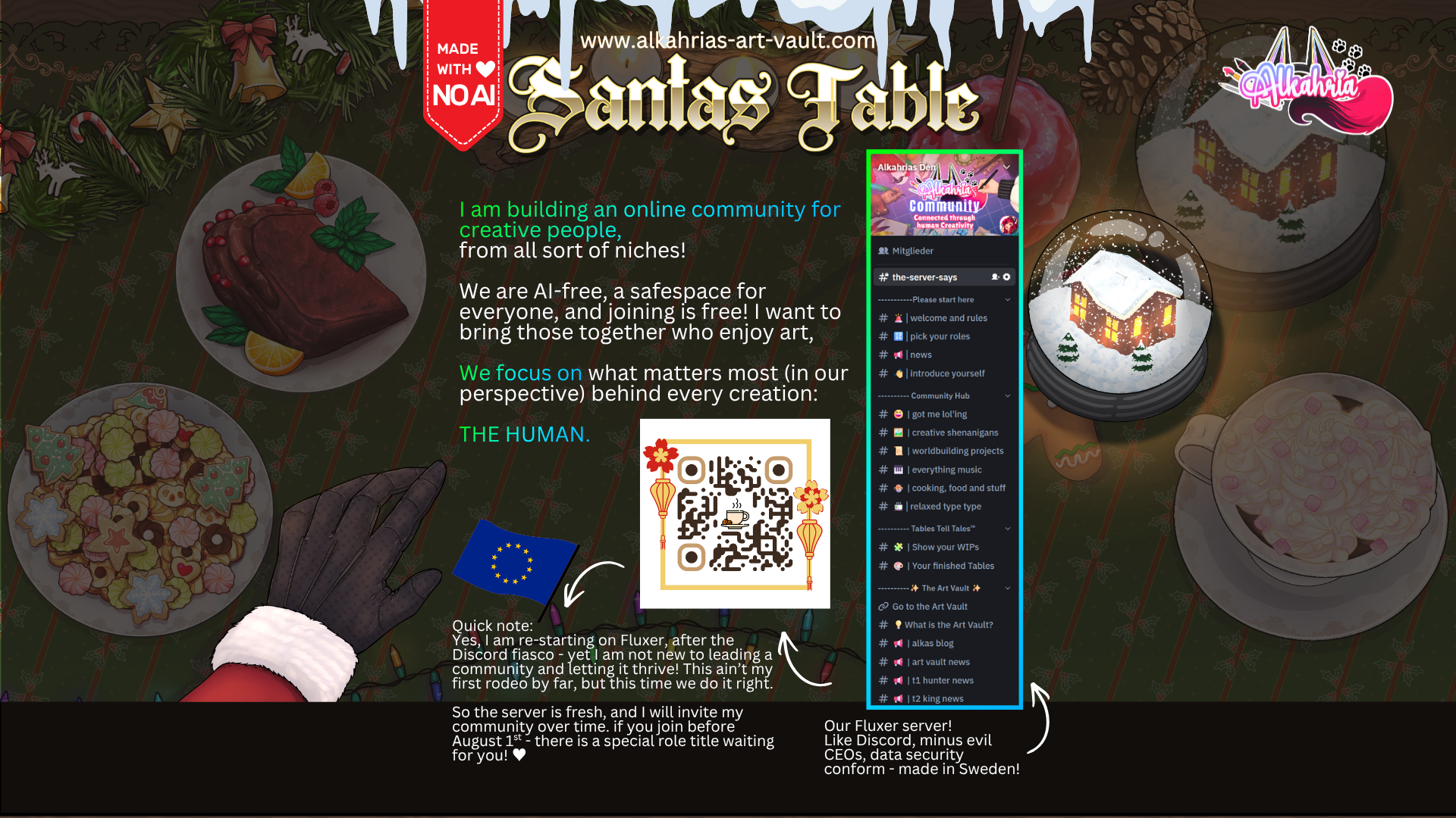 TABLE of SANTA - Cookies, Candles and Cozy Atmosphere Art Asset Pack [40+ Assets in 3 Canva Templates]
