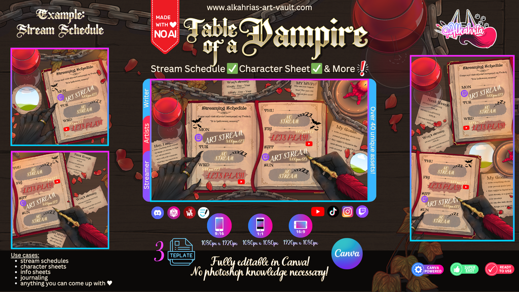 Cover Image of the Art Pack "Table of a Vampire"
